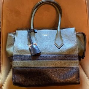 Henri bendel green and black tote